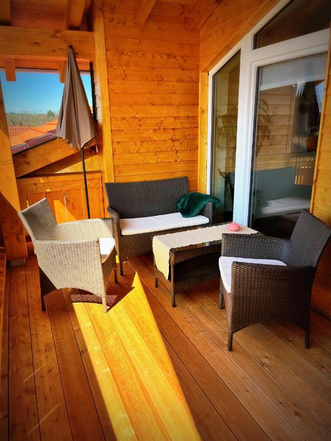 23 Neu Erbaute Ferienwohnung Mit Schloss- Und Panoramablick Halblech Exteriör bild