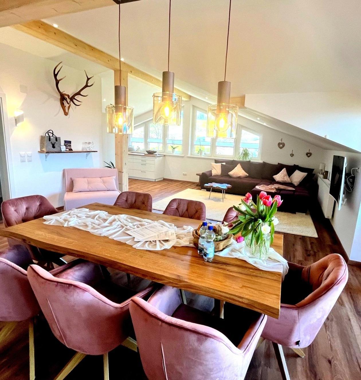23 Neu Erbaute Ferienwohnung Mit Schloss- Und Panoramablick Halblech Exteriör bild